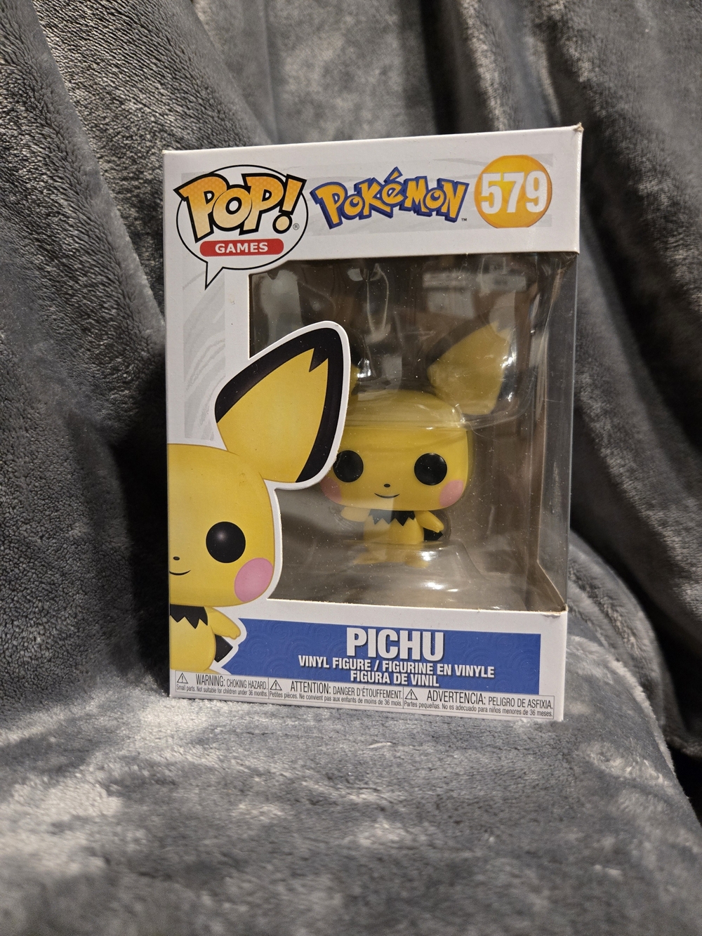 Funko Pichu Vinyl Figure - Yellow with Black & Pink Accents